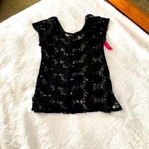 Black Embroidered Cover up-New